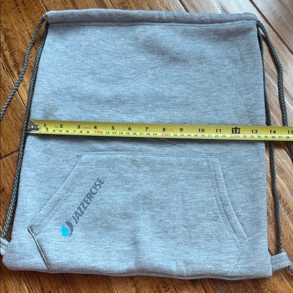 Jazzercise Gray Drawstring Backpack - Picture 4 of 4